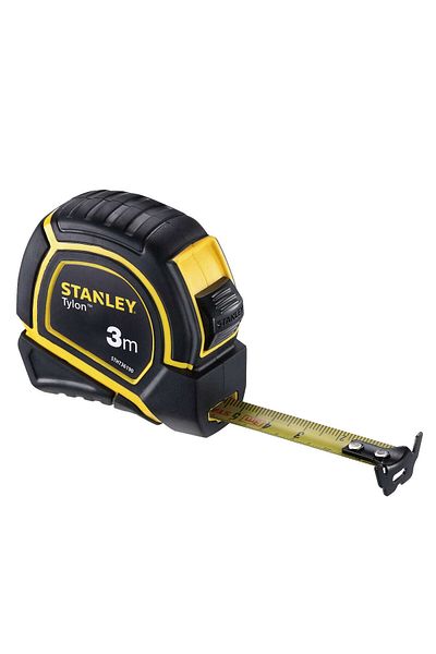 Stanley Stanley Taillon Handheld Tape Measure - Professional Short Tape Measure with Rubber Case and Side Stand