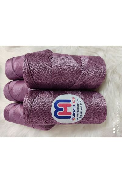 miraylahobi Polyester Macrame No:4 200 Gr 1 Piece Eggplant Purple