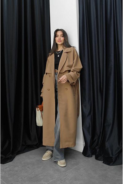 Havoş Καμπαρντίνα Camel Oversize Ζώνη
