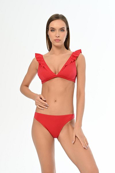 AQUAVİVA Aquaviva Red Elizabeth Bikini Set - Frilly