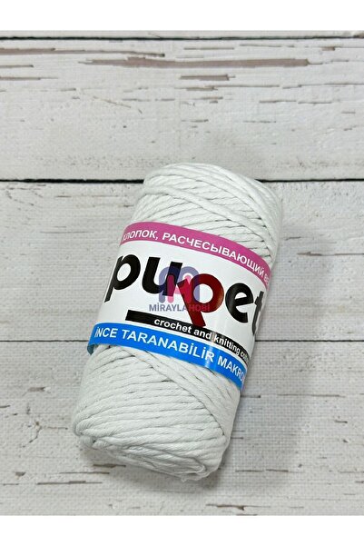 pupets Twist Screening Rope 250 Gr 3 mm 1 Piece White