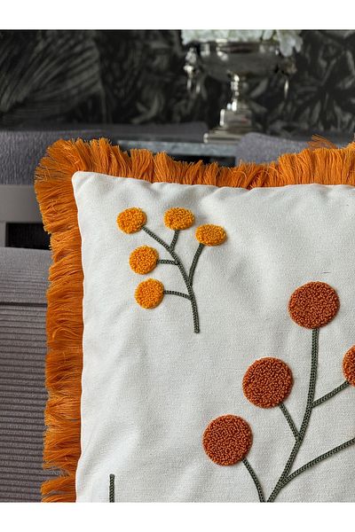Skhome 43x43cm Husă de pernă cu franjuri 1 bucată (SPNC-05)