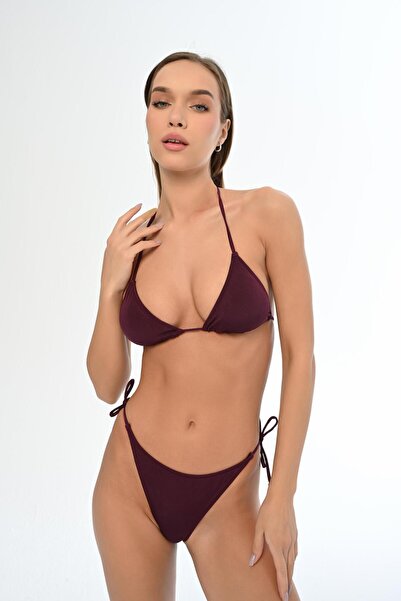 AQUAVİVA Set de bikini pentru femei Triangle Ella Plum String Aquaviva
