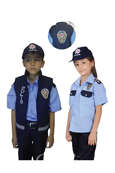 NACAR STYLİSH Παιδική Αστυνομική Στολή με Γιλέκο 4 Τεμαχίων