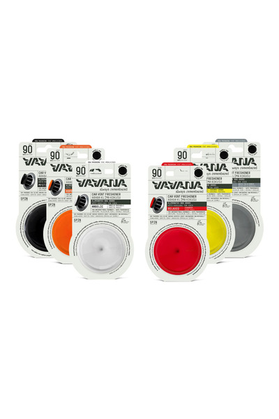 VAVANA Spin Araba Klima Kokusu, 90 Gün Etkili Oto Kokusu - 6'lı Karma Paket