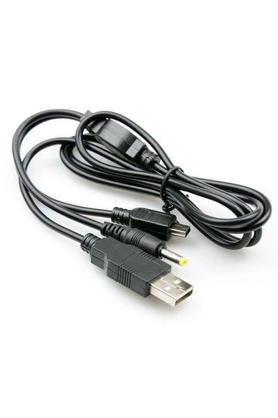 Generic كابل شحن ونقل بيانات USB 2 في 1 لجهاز PSP
