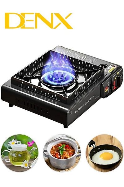 Denx Portable gas stove with adjustable levels for home and outdoor picnics DX1763