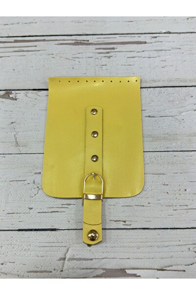 miraylahobi غطاء جلدي مقاس 12x16 سم أصفر