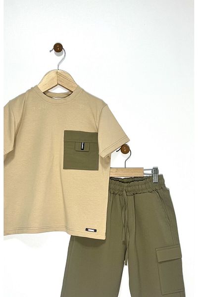 Kocaman Bebe Square Pocket Cargo Capri Boy's Suit