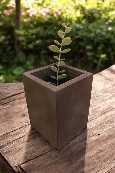 RocArt Home Βάση οδοντόβουρτσας από σκυρόδεμα/θήκη για στυλό/βάζο
