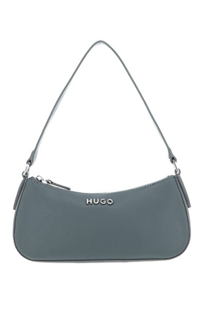 HUGO Kadın Tek Omuz Askılı Fermuar Kapamalı Yeşil Omuz Çantası 50516666-343