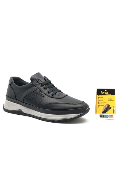 KCMN Forex 3039 Dr.Tavsiyeli Hakiki Deri Erkek Casual Ayakkabı SİYAH