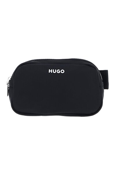 HUGO Kadın Fermuarlı Çıkarılamayan Uzun Askılı Siyah Bel Çantası 50536057-001