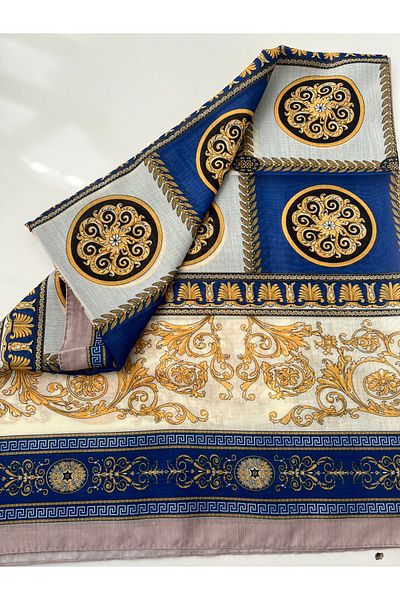 VaVscarfs Versa Pattern Cotton Silk Shawl Saks