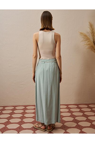 KYR Φούστα από ρεγιόν με πλισέ Aqua Green