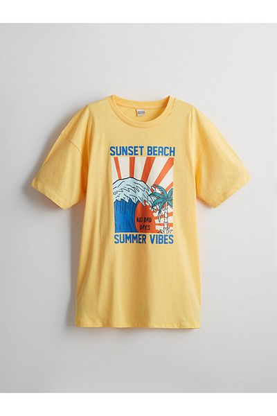LC Waikiki New Season Crew Neck Boy's T-Shirt - S5H823Z4