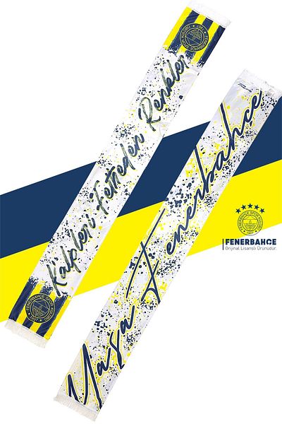 Fenerbahçe Σάλι-Κασκόλ-Κανάρια με αλλαγή χρωμάτων, Καλά Πακέτο Κατάκτησης Καρδιών