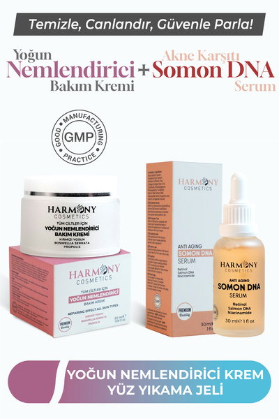 Harmony Cosmetics Türkiye Yoğun Nemlendirici Bakım Kremi Somon Dna Sıkılaştır...