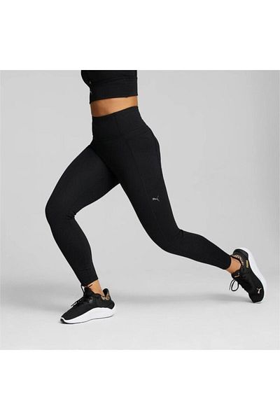 Puma Women's Black Flawless High Weight 7/8 Leggings 522376 -01
