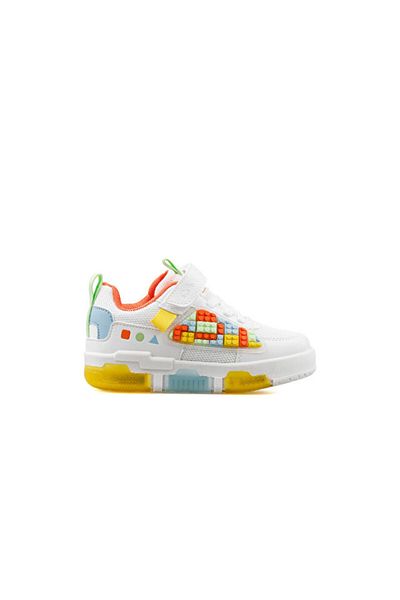 Cool Kids Legos Booties Alb Pantofi Casual Unisex Copii LEGOS-PATIK-WHITE Alb