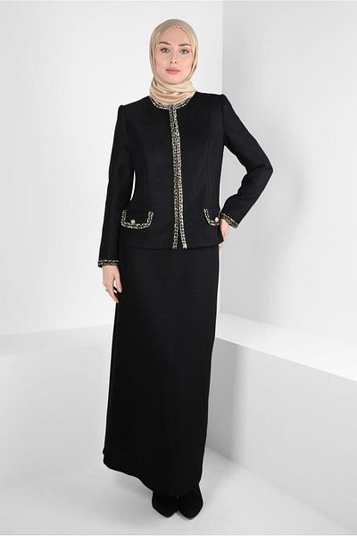 Alvina Costum cu fustă dublă 30407