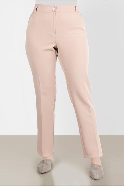 Alvina Pantaloni clasici din material creponat - 70355