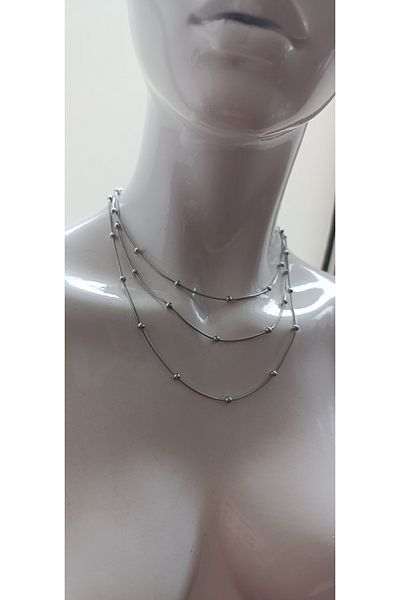 Opia JEWELRY Steel Dorica Gold Necklace 3 Pieces