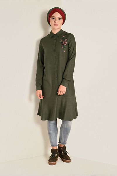 Alvina Embroidered Buttoned Tunic 4737