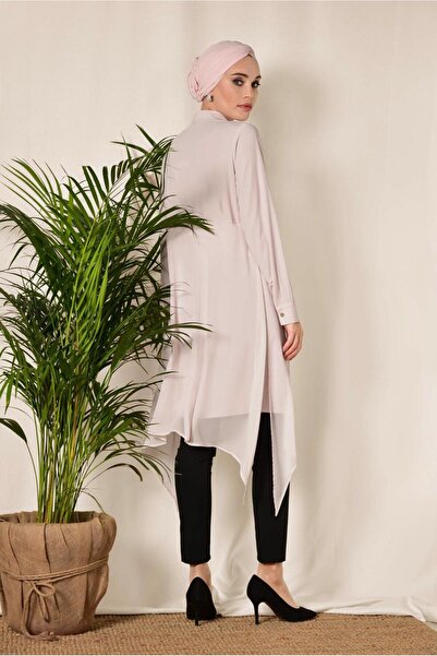 Alvina 4883 Model Chiffon Classic Tunic