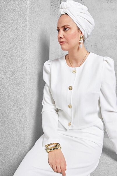 Alvina 45278 Model Buttoned Skirt Set