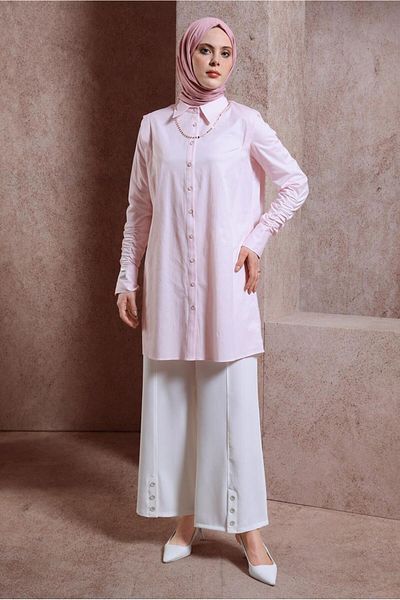 Alvina GIRLING DETAILED SATIN TUNIC 44466