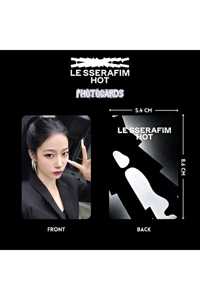 Kpop Dünyasi Le Sserafim Kazuha'' Hot'' Photocards Set