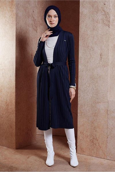 Alvina Cardigan de tricotaj cu brâu 45002