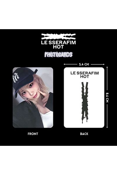 Kpop Dünyasi Le Sserafim "Hot" Photocard-Set Pob 1