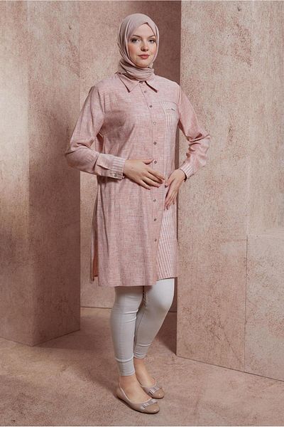 Alvina Tunic - Shirt Collar, Model 44593