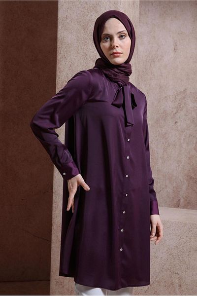 Alvina LAPEL TIE TUNIC 43415
