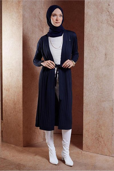 Alvina Cardigan de tricotaj cu brâu 45002