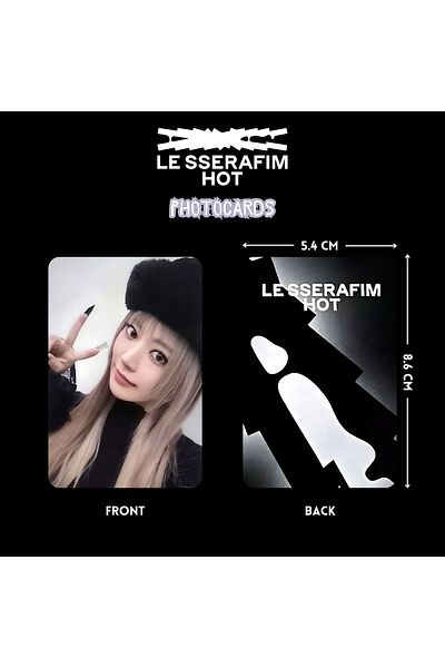 Kpop Dünyasi Le Sserafim Sakura'' Hot'' Photocards Set