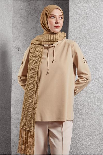 Alvina سترة رياضية ذات ياقة برباط - 45209