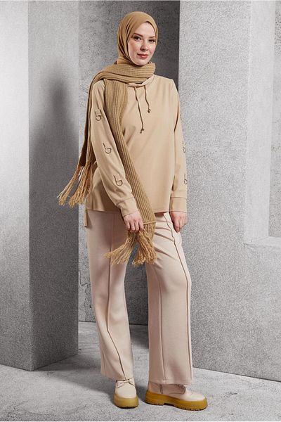 Alvina سترة رياضية ذات ياقة برباط - 45209