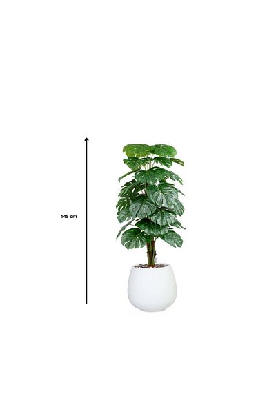 Ebticar Artificial Alocasia Tree-White