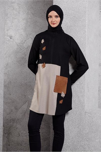 Alvina 45105 Model Color Blocked Tunic