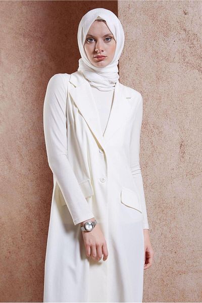 Alvina 44660 Model Double Breasted Collar Vest