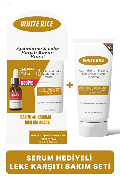 White Rice Aydınlatıcı & Leke Karşıtı Bakım Kremi 50 ml + Hediye Hyaluronik A...