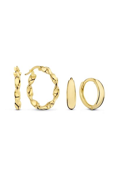 Isabel Bernard Cadeau d'Isabel 14 Karat Gold Ohrring-Set IB90176