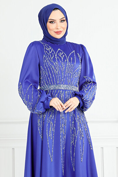 ModaMerve Вечірнє плаття з камінням спереду 5675END900-M Saks