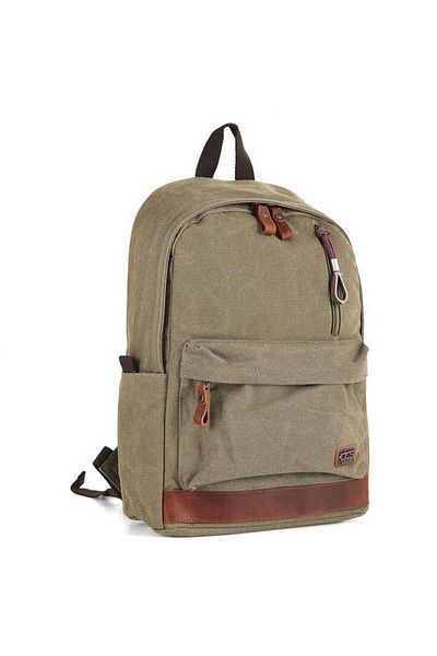 ÇÇS London 51568 USB Canvas Backpack - με έξοδο, Χακί