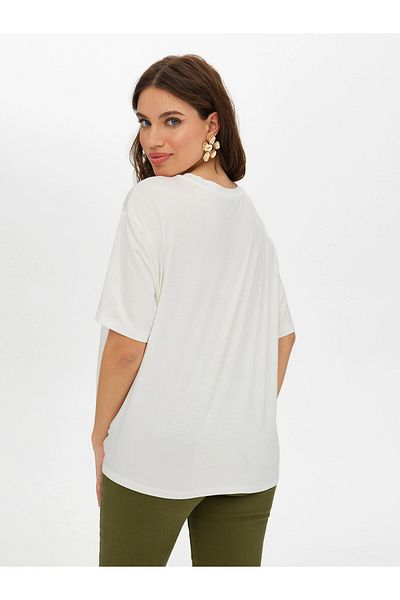 Faik Sönmez Women's T-Shirt 25Yus25Tsh071 Boosts Fashion and Style