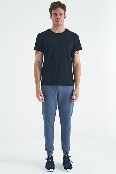 AIR JONES Calvin Navy Blue Basic мъжка тениска - 88245