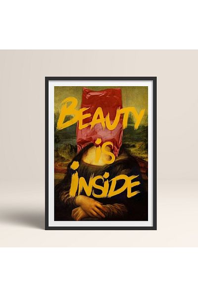 HOMEPACK Pictură cu un singur cadru din lemn Pictură poster dintr-o bucată TK/1105